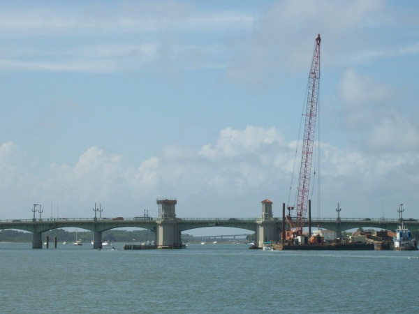 The Bridge of Lions . Re-construction almost complete