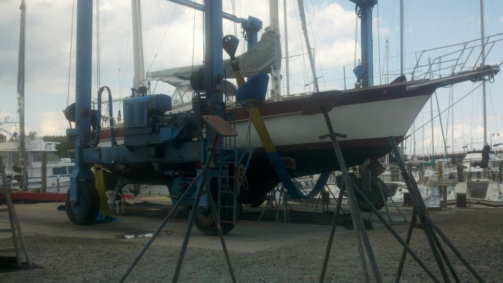 bottom job in Annapolis, MD. just bout boat 8-14-12