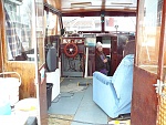 view from aft deck into saloon