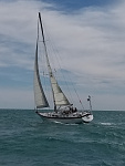 Sailing off Chicago