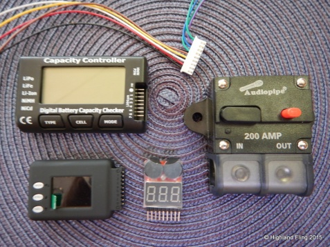 The BITS I purchased and used. I have not as yet installed the little Capacity Checker Cell Monitor WITH adjustable LVC AUDIBLE ALARM NOR the CellLog8 (The big black one is a much better product than the CL8 IMHO and cheaper too) I probably wont bother installing the small CC,CM W/A as my BMS/BCU should look after any (really unlikely) LVC's