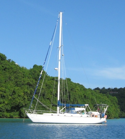 Mariane anchored in Tonga