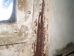 Interior bulkhead - this was a large crack in the concrete which was left for many years