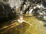 mary in pool at pcliff