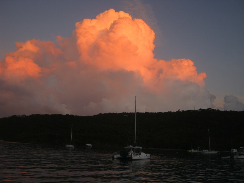 Anchored behind Water Island, St Thomas