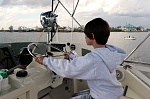 Grandson, JC, steering clear of crab traps in Lake Ponchatrain