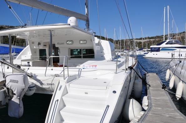 At the mooring at KREMIK Marina.