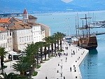 At 'TROGIR' looking down on the Quay at the 'Old City', stunning!