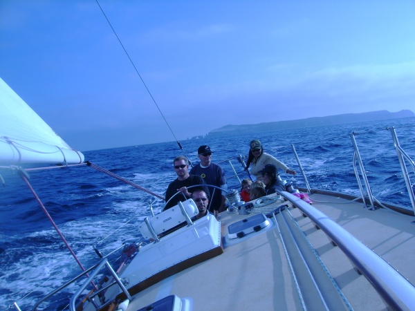 Sailing back to Ventura from Anacapa Island